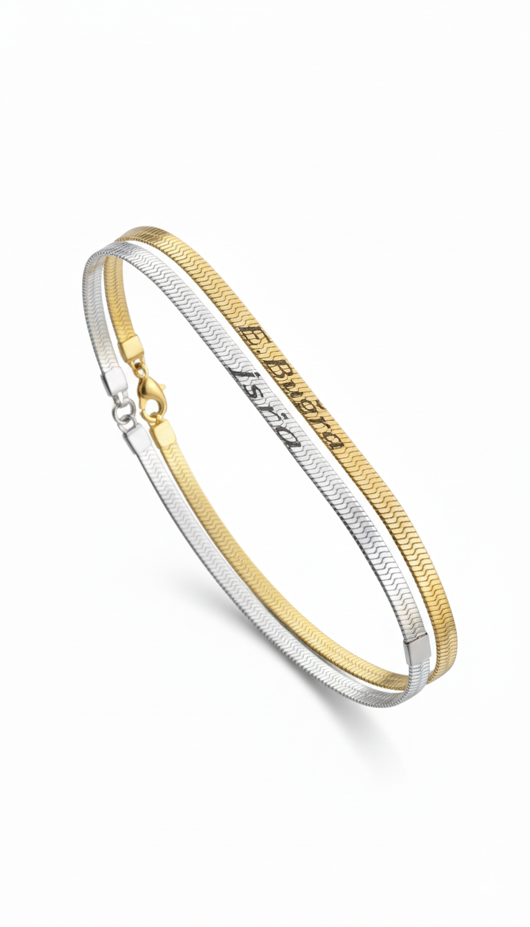 Kişiye Özel İtalyan Çift Bileklik